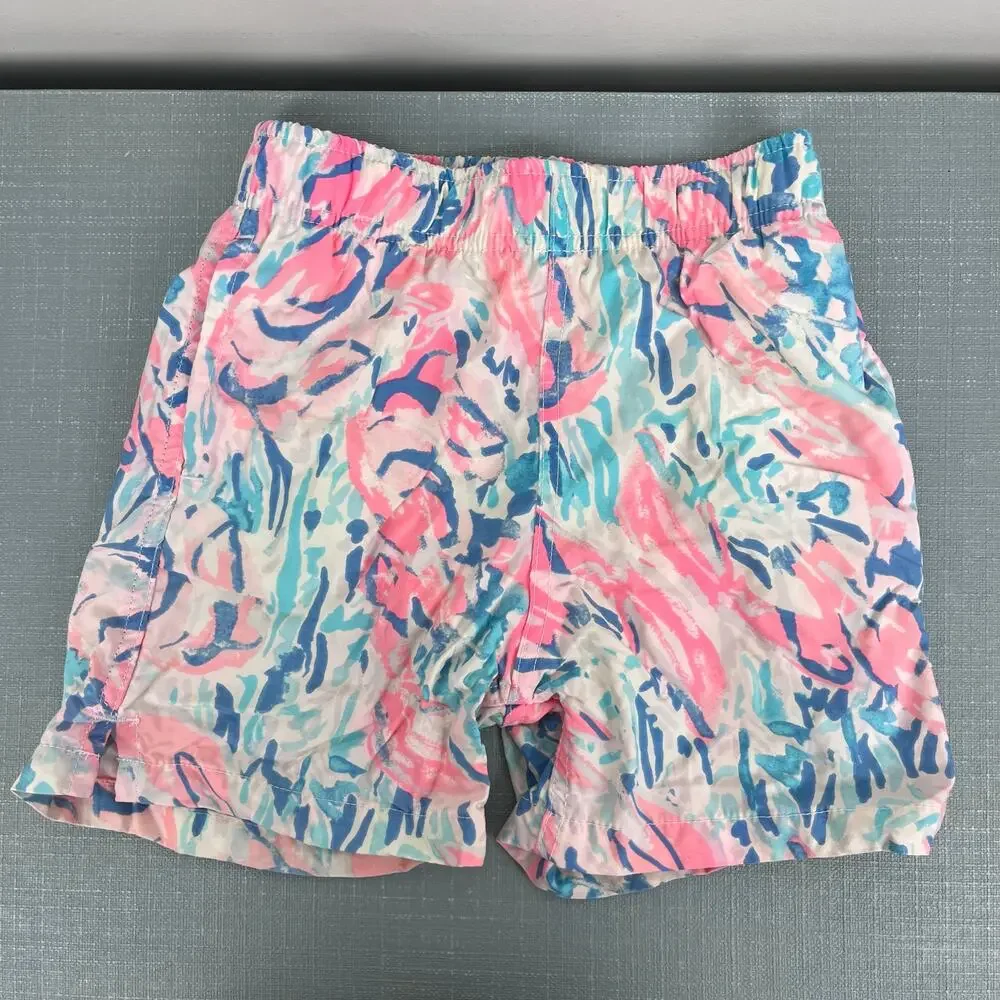 Lilly Pulitzer Boys Junior Capri Swim Trunk Cosmic Coral S